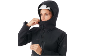 Image of Mammut Masao Hardshell Hooded Jacket - Women's, Medium, Black, 1010-26510-0001-114