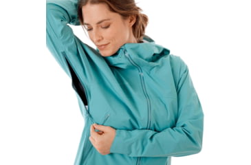 Image of Mammut Masao Hardshell Hooded Jacket - Women's, Large, Waters, 1010-26890-50145-115