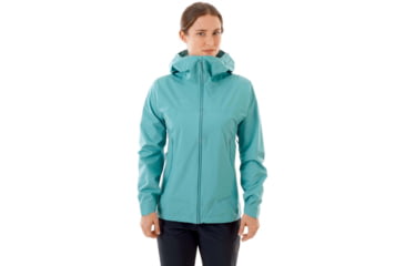 Image of Mammut Masao Hardshell Hooded Jacket - Women's, Large, Waters, 1010-26890-50145-115