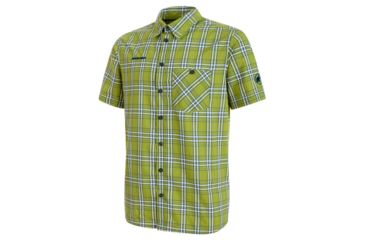 Image of Mammut Mens Belluno Shirt, Aloe-Jay, Large, 1030-02510-4582-115
