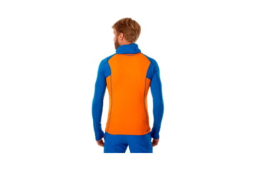 Image of Mammut Mens Eiswand Advanced ML Hooded Jacket, Ice-Sunrise, L, 1010-24680-5925-115