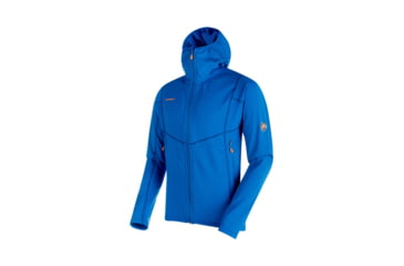 Image of Mammut Mens Eiswand Advanced ML Hooded Jacket, Ice, XXL, 1010-24680-5072-117