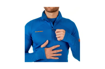 Image of Mammut Mens Eiswand Advanced ML Hooded Jacket, Ice, XXL, 1041-09890-5072-117