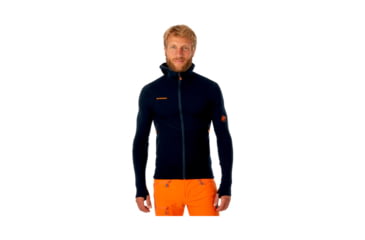 Image of Mammut Mens Eiswand Advanced ML Hooded Jacket, Night, XXL, 1010-24680-5924-117