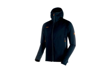 Image of Mammut Mens Eiswand Advanced ML Hooded Jacket, Night, XXL, 1010-24680-5924-117