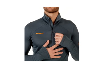 Image of Mammut Mens Eiswand Advanced ML Hooded Jacket, Storm, XXL, 1041-09890-0239-117