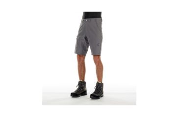 Image of Mammut Mens Hiking Shorts, Titanium, US 28 Waist, 1020-11220-0051-44-10