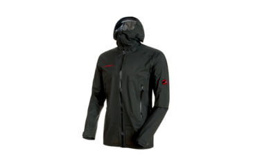 Image of Mammut Mens Masao Light HS Hooded Jacket, Graphite, Extra Large, 1010-25980-0121-116