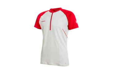 Image of Mammut Mens Sertig Half Zip T-Shirt, Marble-Magma, Small, 1017-00100-00107-113