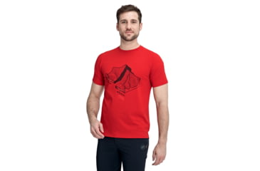 Image of Mammut Mountain T-Shirt - Mens, Magma, Small, 1017-09845-3465-113
