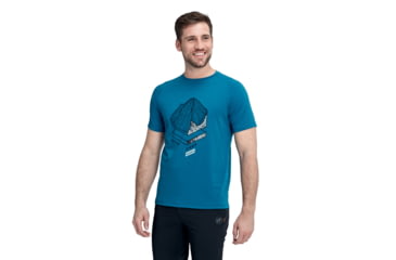 Image of Mammut Mountain T-Shirt - Mens, Sapphire, Large, 1017-09845-50226-115