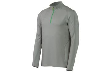Image of Mammut MTR 141 Thermo Longsleeve Zip - Men's-Granite-Large