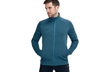 Image of Mammut Nair Midlayer Hooded Jacket - Mens, Sapphire Melange, 2XL, 1014-00800-50245-117