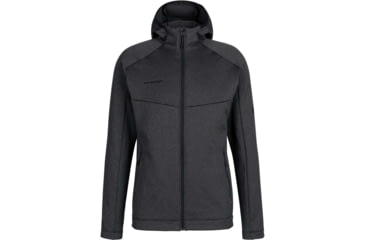 Image of Mammut Nair ML Hooded Jacket - Mens, Black Melange, Large, 1014-00800-0033-115