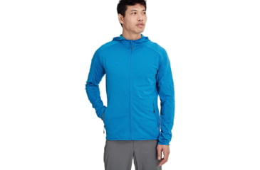 Image of Mammut Nair ML Hooded Jacket - Mens, Gentian Melange, Extra Large, 1014-00800-50306-116