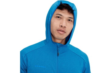 Image of Mammut Nair ML Hooded Jacket - Mens, Gentian Melange, Extra Large, 1014-00800-50306-116