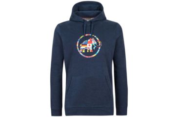 Image of Mammut Nations Hoody - Mens, Peacoat Melange, Small, 1014-02270-50126-113