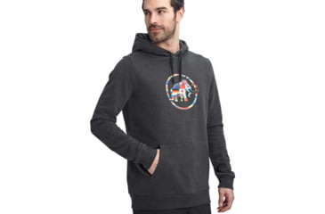 Image of Mammut Nations Hoody - Mens, Phantom Melange, Small, 1014-02270-00158-113