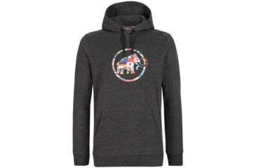 Image of Mammut Nations Hoody - Mens, Phantom Melange, Small, 1014-02270-00158-113