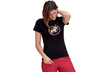 Image of Mammut Nations T-Shirt - Womens, Black, Extra Small, 1017-02230-0001-112