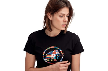 Image of Mammut Nations T-Shirt - Womens, Black, Extra Small, 1017-02230-0001-112