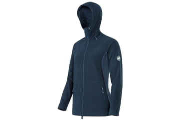 Image of Mammut Niva Hooded Midlayer Jacket-Women's-Small-Dark Space Melange