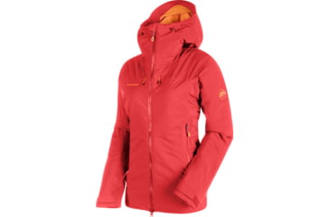 Image of Mammut Nordwand Hardshell Thermo Hooded Jacket - Womens, Sunset, Extra Large, 1010-24760-3500-116