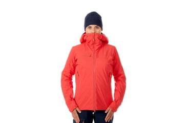 Image of Mammut Nordwand Hardshell Thermo Hooded Jacket - Womens, Sunset, Extra Small, 1010-24760-3500-112
