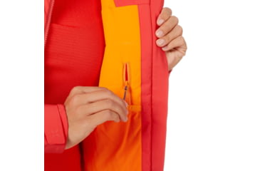 Image of Mammut Nordwand Hardshell Thermo Hooded Jacket - Womens, Sunset, Extra Small, 1010-24760-3500-112
