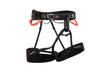 Image of Mammut Nordwand Harness, Black/Vibrant Orange, Large, 2020-00980-00533-113
