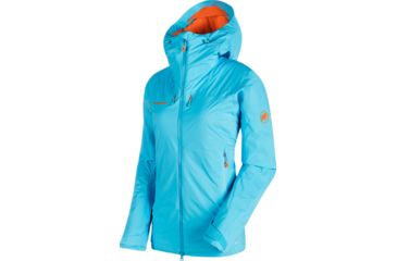 Image of Mammut Nordwand HS Thermo Hooded Rain Jacket - Womens, Arctic, Small, 1010-24760-5205-113