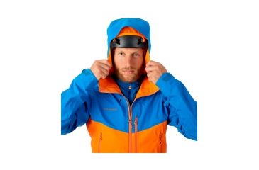Image of Mammut Nordwand Pro Hard Shell Hooded Jacket - Men's, Sunrise/ Ice, XXL, 1010-13950-2016-117
