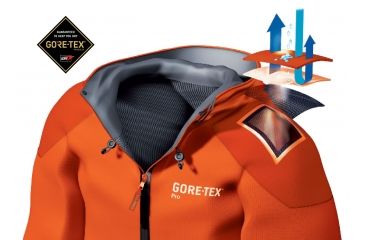 Image of Mammut Nordwand Pro Hard Shell Hooded Jacket - Men's, Sunrise/ Ice, XXL, 1010-13950-2016-117