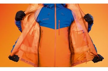 Image of Mammut Nordwand Pro Hard Shell Hooded Jacket - Men's, Sunrise/ Ice, XXL, 1010-13950-2016-117