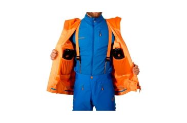 Image of Mammut Nordwand Pro Hard Shell Hooded Jacket - Men's, Sunrise/ Ice, XXL, 1010-13950-2016-117