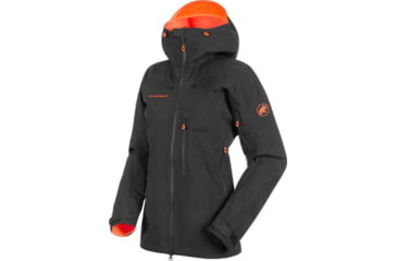 Image of Mammut Nordwand Pro Hardshell Hooded Jacket - Womens, Black, Large, 1010-25790-0001-115