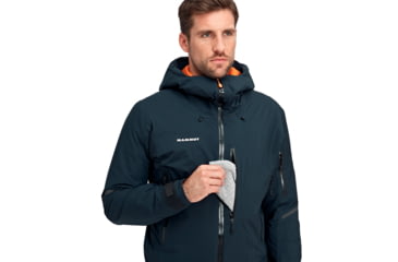 Image of Mammut Nordwand Thermo HS Hooded Jacket - Mens, Night, Small, 1010-28070-5924-113