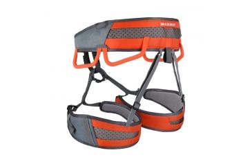 Image of Mammut Ophir 3 Slide Harness Mens, Titanium-Dark Orange, L, 2020-00820-00009-113