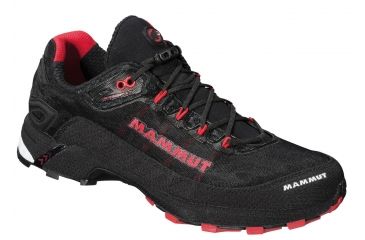 Image of Mammut React Trail Running Shoe - Men's-Black / Inferno-8 US