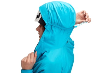 Image of Mammut Rime Light Flex Hooded Jacket - Womens, Ocean, Medium, 1013-00850-5133-114