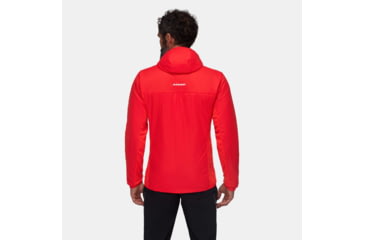 Image of Mammut Rime Light IN Flex Hooded Jacket - Mens, Mammut Red, Large, 1013-03150-3778-115