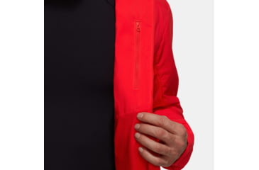 Image of Mammut Rime Light IN Flex Hooded Jacket - Mens, Mammut Red, Large, 1013-03150-3778-115