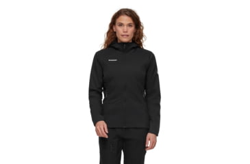 Image of Mammut Rime Light IN Flex Hooded Jacket - Womens, Black, Small, 1013-03170-0001-113