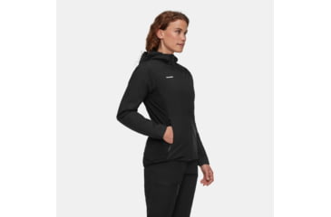 Image of Mammut Rime Light IN Flex Hooded Jacket - Womens, Black, Small, 1013-03170-0001-113