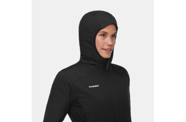 Image of Mammut Rime Light IN Flex Hooded Jacket - Womens, Black, Small, 1013-03170-0001-113