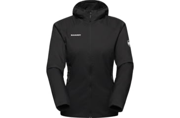 Image of Mammut Rime Light IN Flex Hooded Jacket - Womens, Black, Small, 1013-03170-0001-113