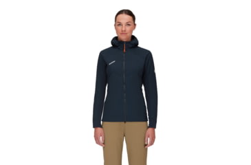 Image of Mammut Rime Light IN Flex Hooded Jacket - Womens, Marine, Extra Small, 1013-02160-5118-112
