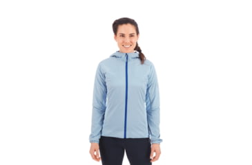 Image of Mammut Rime Light IN Flex Hooded Jacket - Womens, Zen/Surf, Large, 1013-00850-50155-115