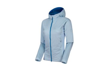 Image of Mammut Rime Light IN Flex Hooded Jacket - Womens, Zen/Surf, Small, 1013-00850-50155-113