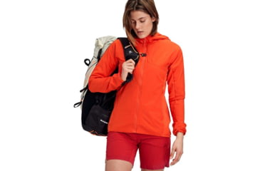 Image of Mammut Rime Light Insulated Flex Hooded Jacket - Womens, Poinciana, Large, 1013-00850-3606-115